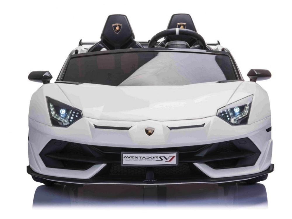 Lamborghini Aventador, 2-Persoons 24 Volt Elektrische Kinderauto Met Rubberen Banden, Leder Zitje! - Afbeelding 4