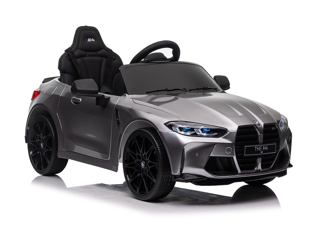 Bmw M4, 12 Volt Elektrische Kinderauto, Leder Zitje, Rubberen Banden, Kinder Accu Auto! - Afbeelding 2