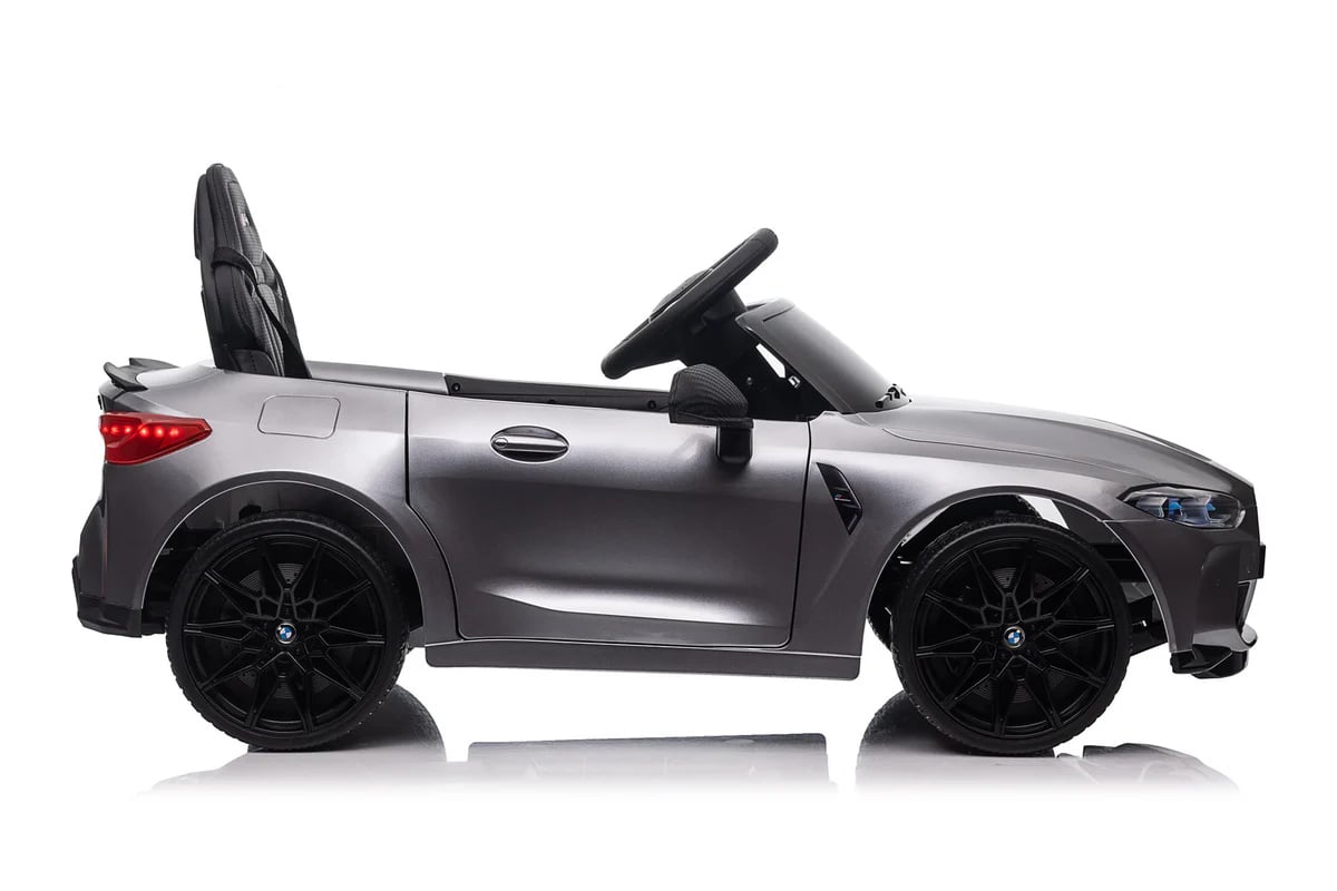 Bmw M4, 12 Volt Elektrische Kinderauto, Leder Zitje, Rubberen Banden, Kinder Accu Auto! - Afbeelding 3