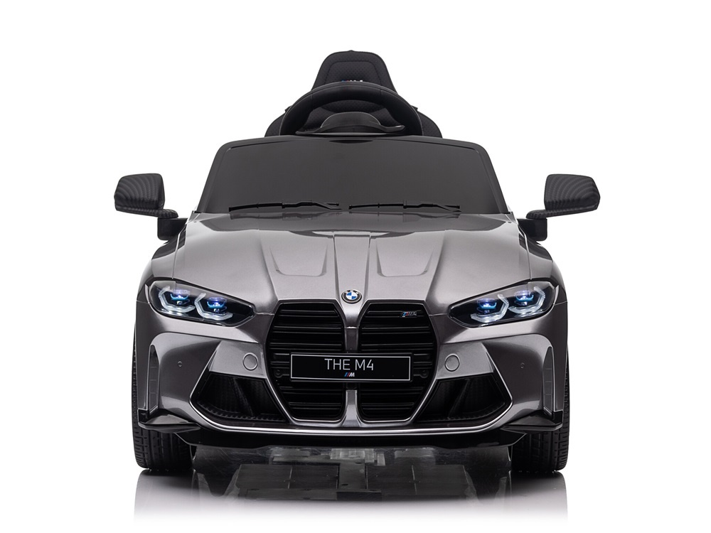 Bmw M4, 12 Volt Elektrische Kinderauto, Leder Zitje, Rubberen Banden, Kinder Accu Auto! - Afbeelding 5