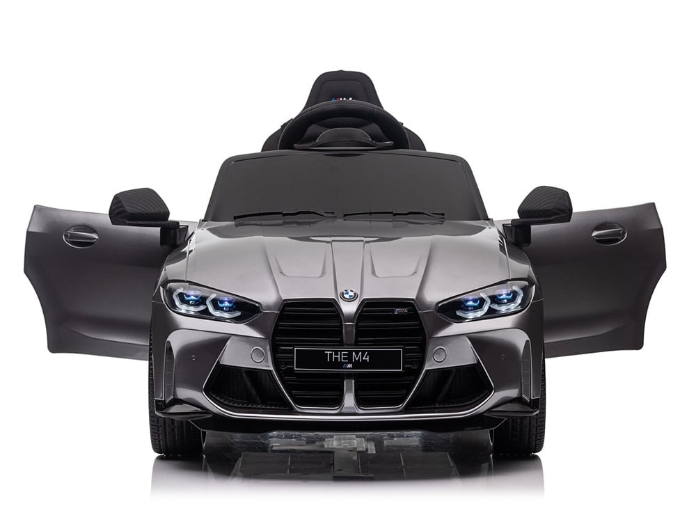 Bmw M4, 12 Volt Elektrische Kinderauto, Leder Zitje, Rubberen Banden, Kinder Accu Auto! - Afbeelding 6
