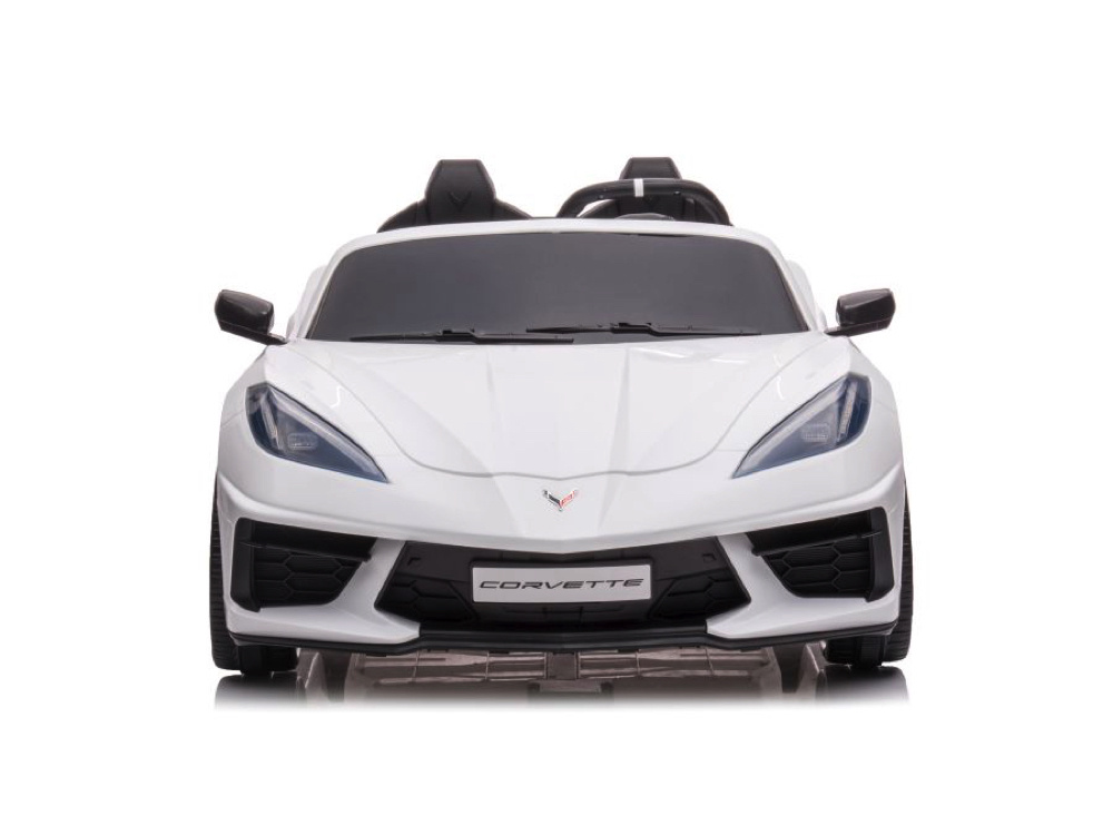 Corvette Stingray, 2-Persoons Elektrische Kinder Voertuig, 12 Volt Met Rubberen Banden, Leder Zitje En Meer! - Afbeelding 3