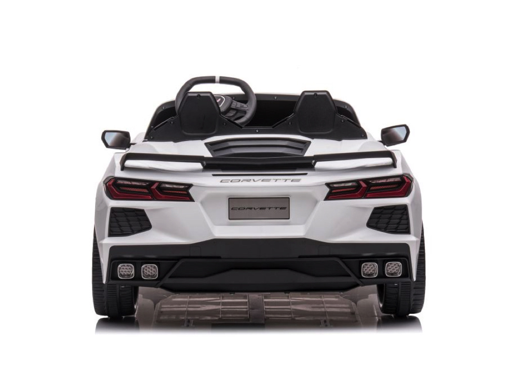 Corvette Stingray, 2-Persoons Elektrische Kinder Voertuig, 12 Volt Met Rubberen Banden, Leder Zitje En Meer! - Afbeelding 5